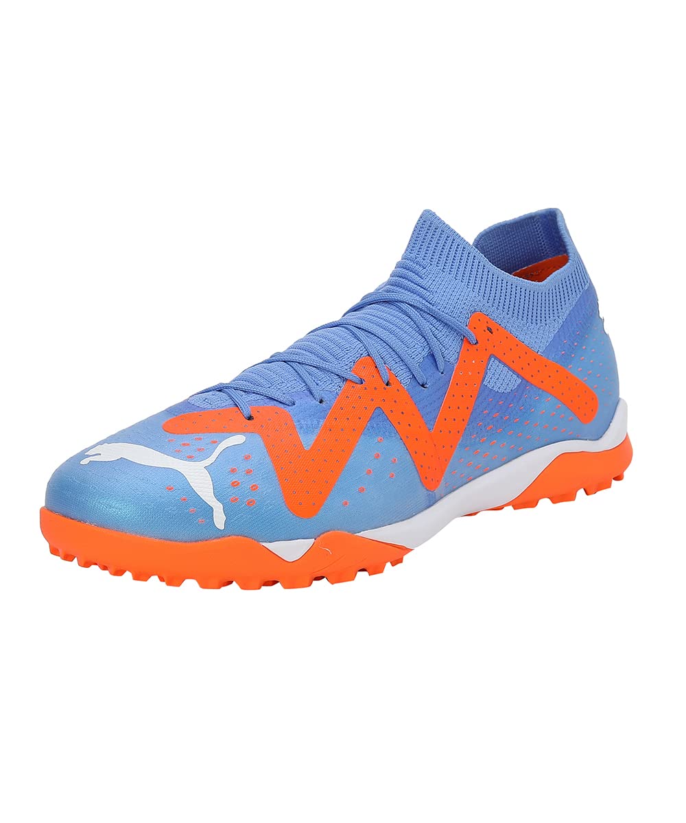 PUMA Herren Future Match Tt Fussballschuh 43 EU Blue Glimmer Puma White Ultra Orange, 43 EU Blue Gli