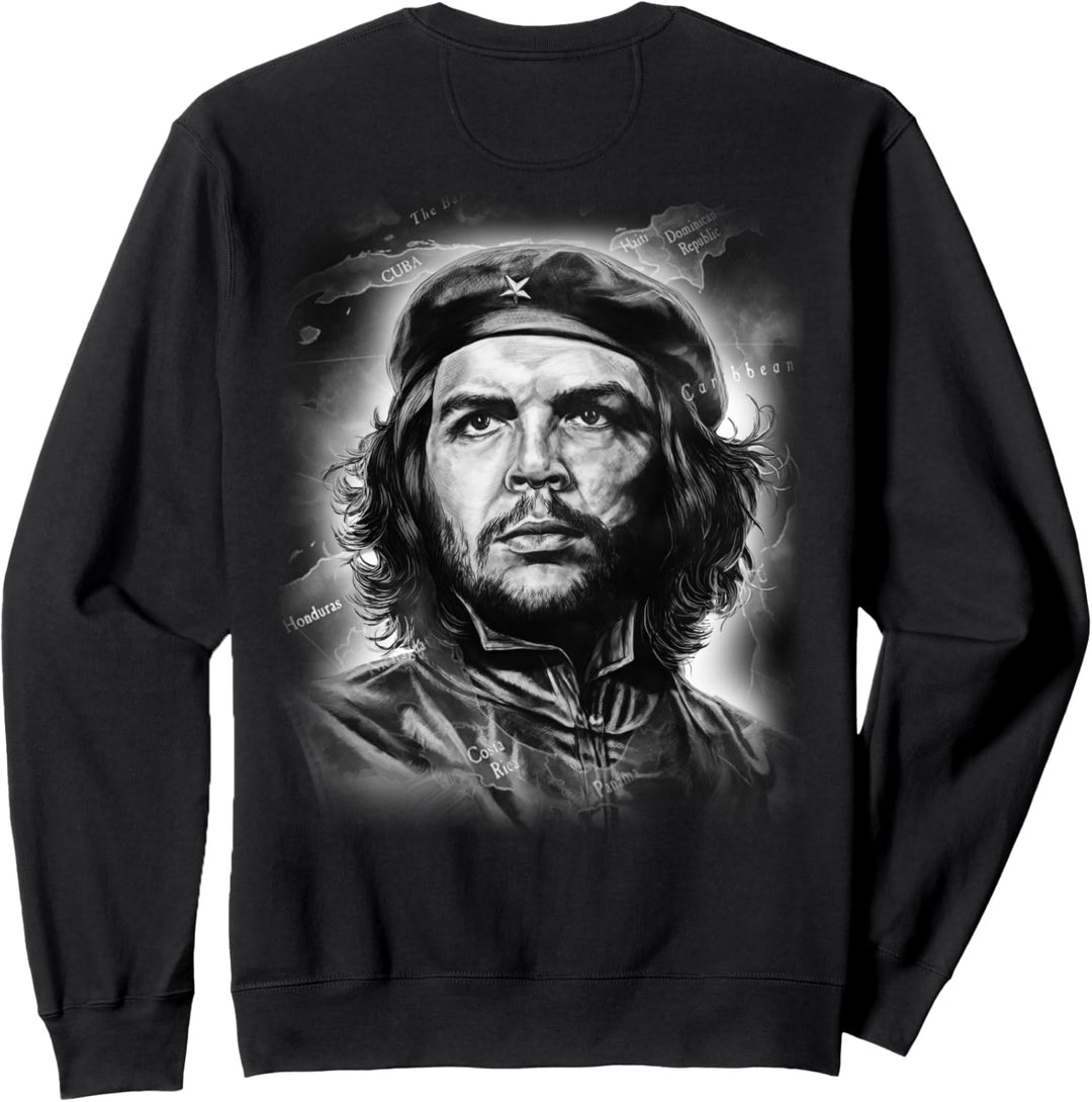 Che Guevara Porträt mit Revolutionskarte Sweatshirt