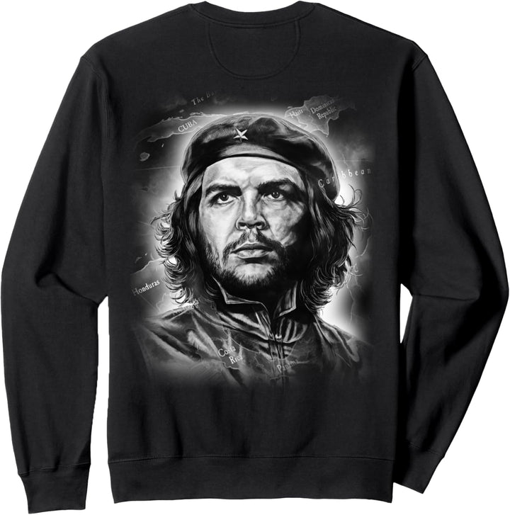 Che Guevara Porträt mit Revolutionskarte Sweatshirt