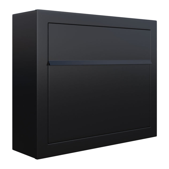 Briefkasten, Design Wandbriefkasten Elegance Schwarz - Bravios