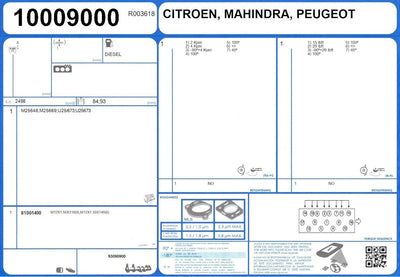 Ajusa 50104600 Dichtungsvollsatz, Motor