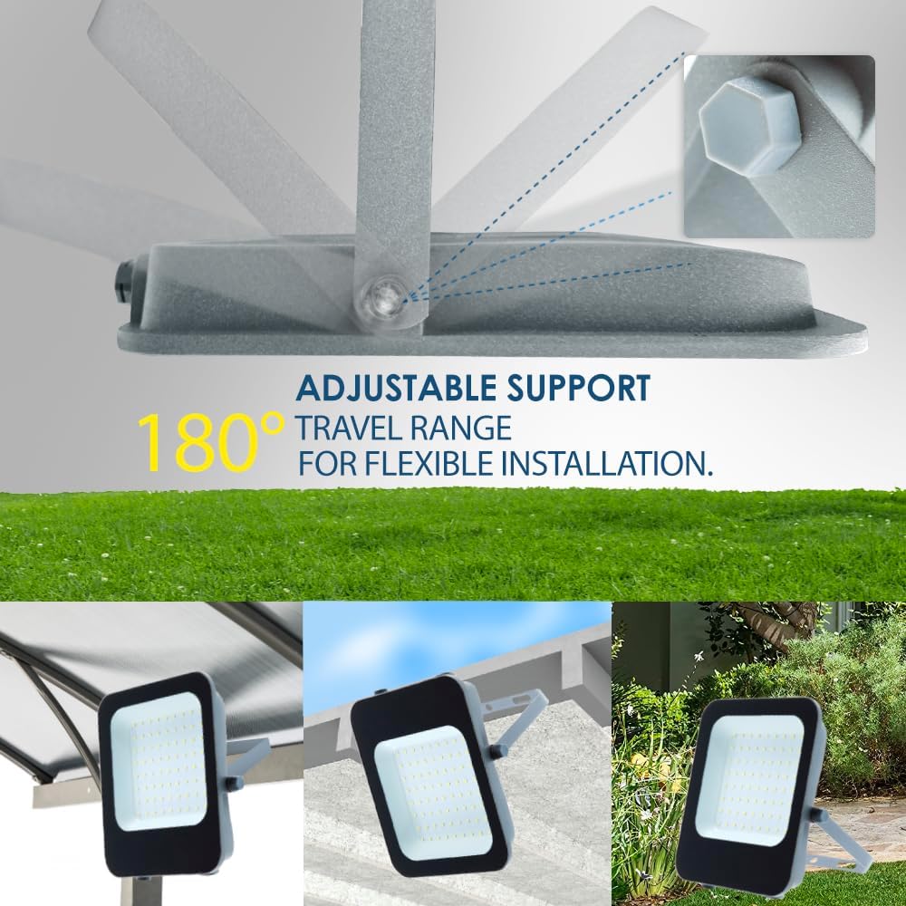 M Ledme - Napoli LED-Strahler, 150 W, 18.000 Lumen, IP65 dimmbar, warmes Licht (3000 k), Aussenbeleu