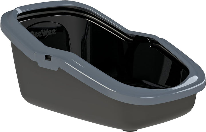 PeeWee EcoMinor - Katzentoilette - Starter-Paket Schwarz Schwarz-Anthrazit, Schwarz-Anthrazit