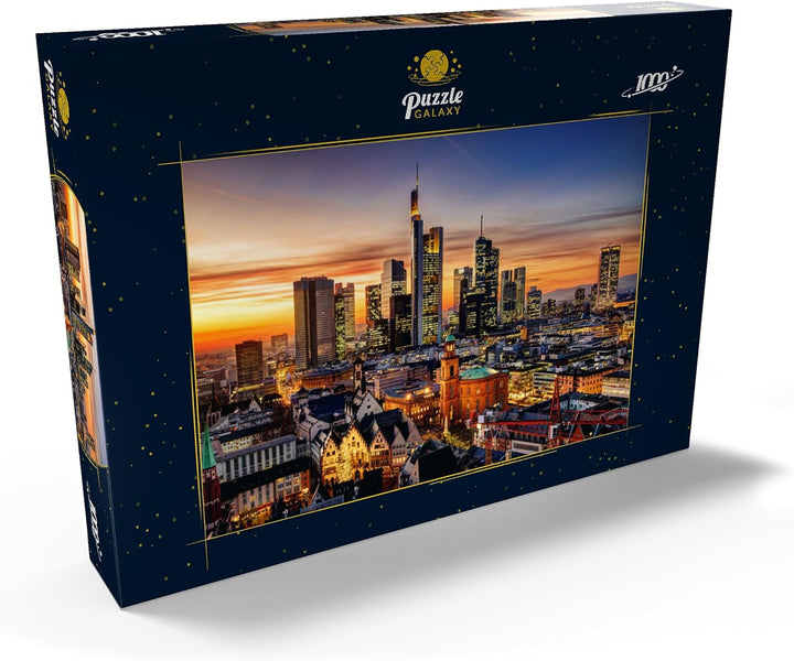 Frankfurt am Main bei Nacht, Deutschland - Premium 1000 Teile Puzzle - MyPuzzle Sonderkollektion von