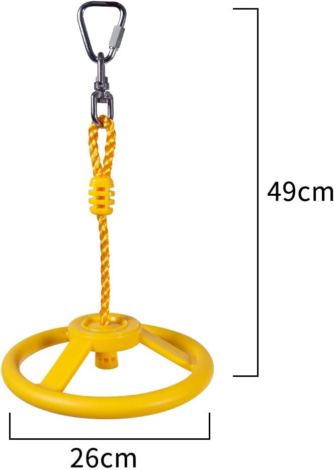 Ninja Rad Klettergerät Schwungrad Slackline Zubehör Outdoor Klettertrainingsgerät Ninja Wheel Affenr