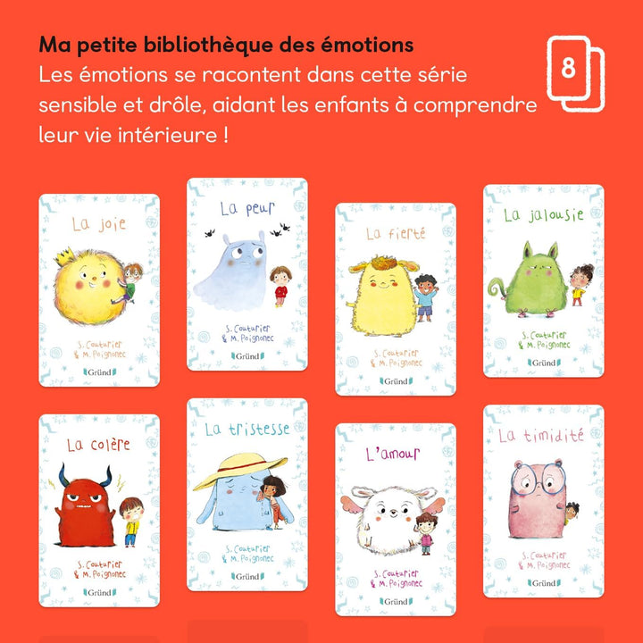Yoto Die kleine Bibliothek der Emotionen, Hörbuch für Kinder auf Französisch, zum Hören auf Geschich