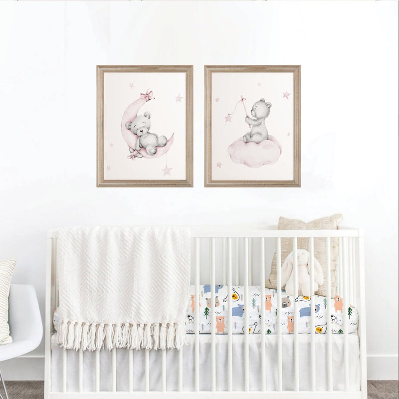 Bimocosy Spannbettlaken 60x120cm, 4er Set für Babybett & Kinderbett, Weiche Mikrofaser, Atmungsaktiv