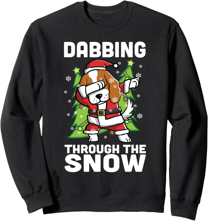 Dabbing Cavalier King Charles Spaniel Weihnachten Hund Sweatshirt