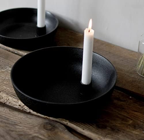 Storefactory - Lindatorp - Kerzenständer, Kerzenschale - Keramik - Schwarz - D 21 cm