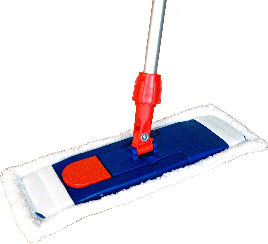 Sonty 2 Stück Wischmopp Set 40cm, Klapphalter Magnet, Mopstange Alu, Microfaser Mopp (2), 2