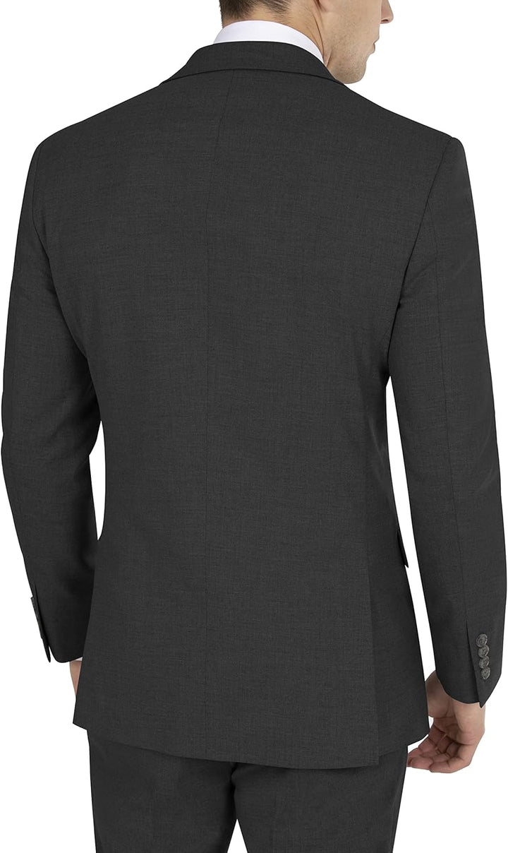 DKNY Herren Business-Anzug Jacke 46 Schwarz, 46 Schwarz