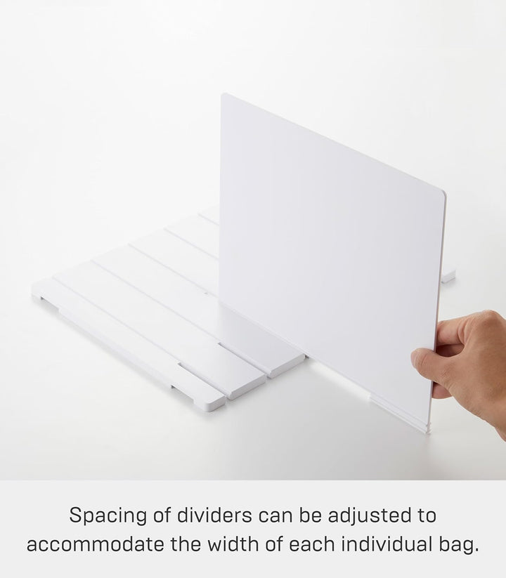 YAMAZAKI 4956 SMART Taschen-Organizer (2er-Set), weiss, ABS-Harz, minimalistisch, 31.8 x 24 x 21 cm,