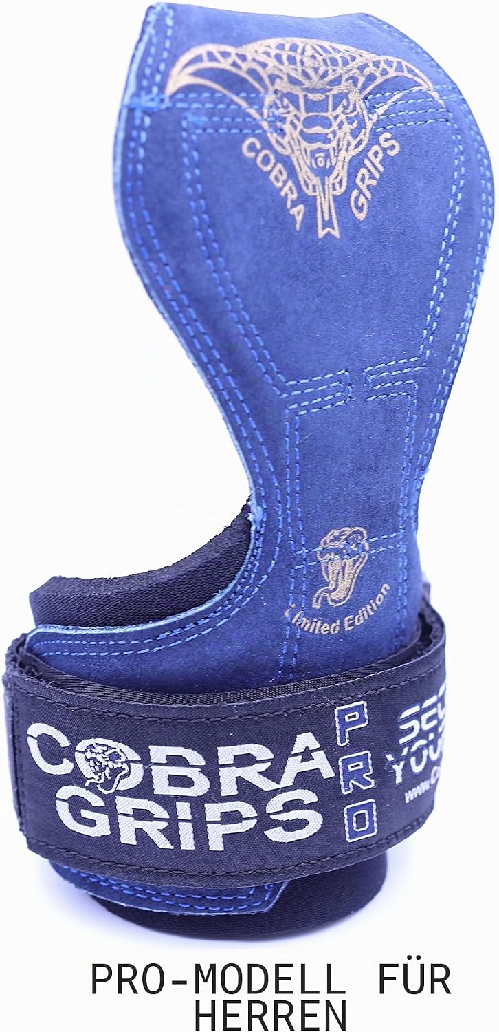 Cobra Grips V2 Lifting Griffe Gewicht Versa Handschuhe Alternative Power, Blau