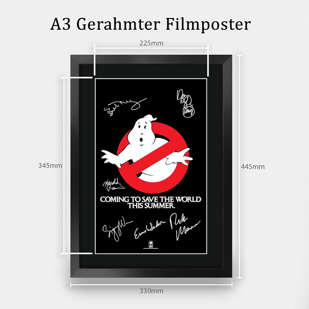 HWC Trading Ghostbusters A3 Gerahmte Signiert Gedruckt Autogramme Bild Druck-Fotoanzeige Geschenk Fü