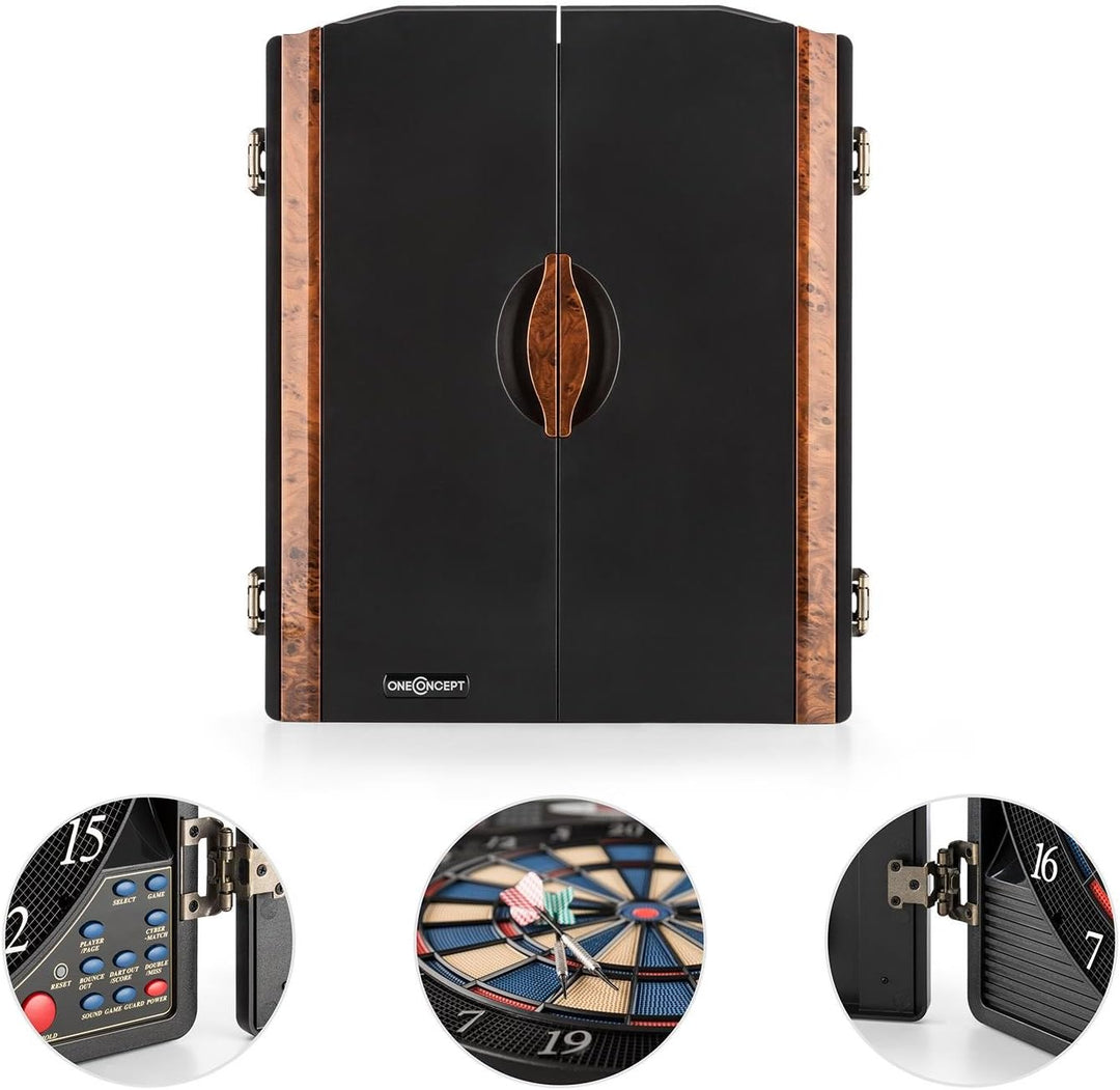 Oneconcept Masterdarter - Dartautomat elektronisch, Dartboard, E-Darts, Dartautomat mit Spielcompute
