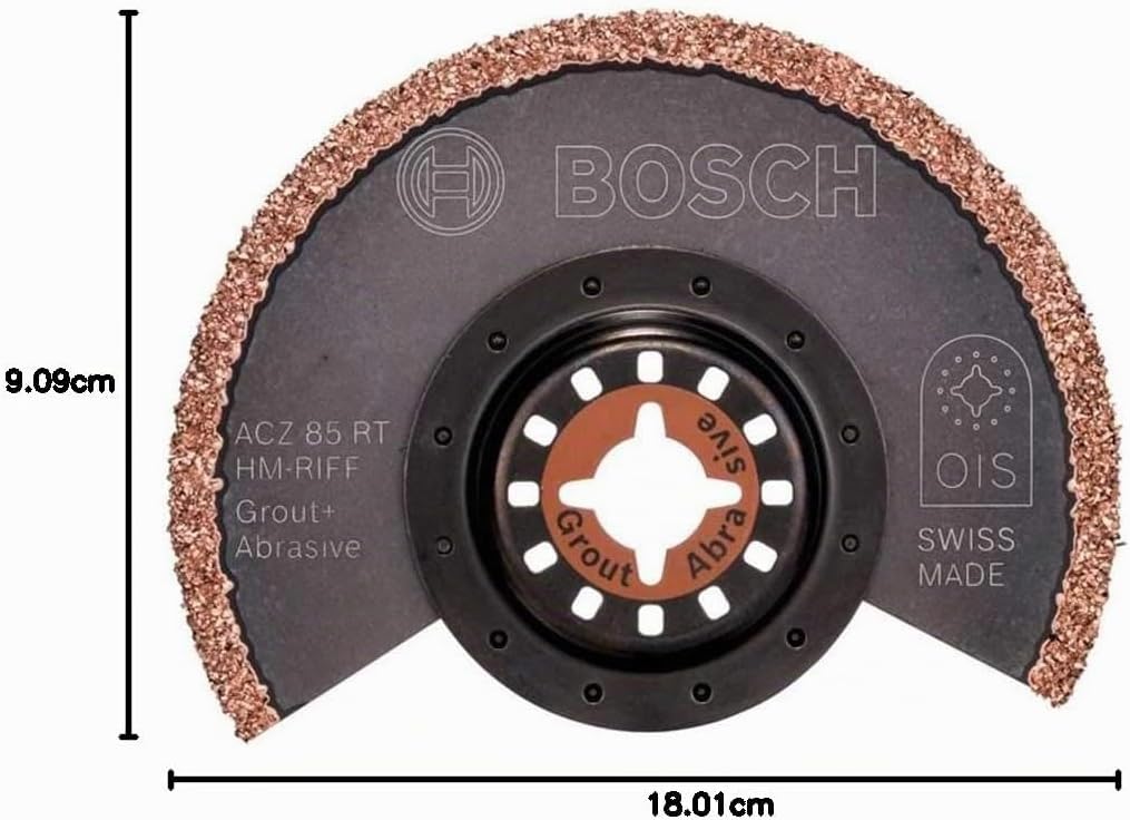 Bosch Professional 1x Segmentsägeblatt ACZ 85 RT3 (für Mörtel, Körnung 30, Ø 85 mm, Zubehör Multifun