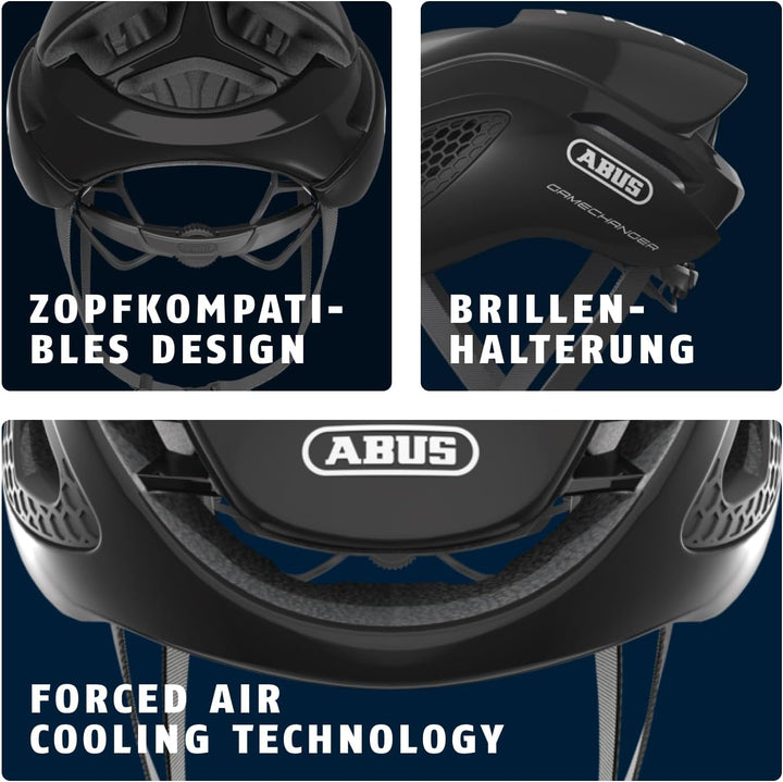 ABUS Rennradhelm GameChanger - Aerodynamischer Fahrradhelm mit optimalen Ventilationseigenschaften f