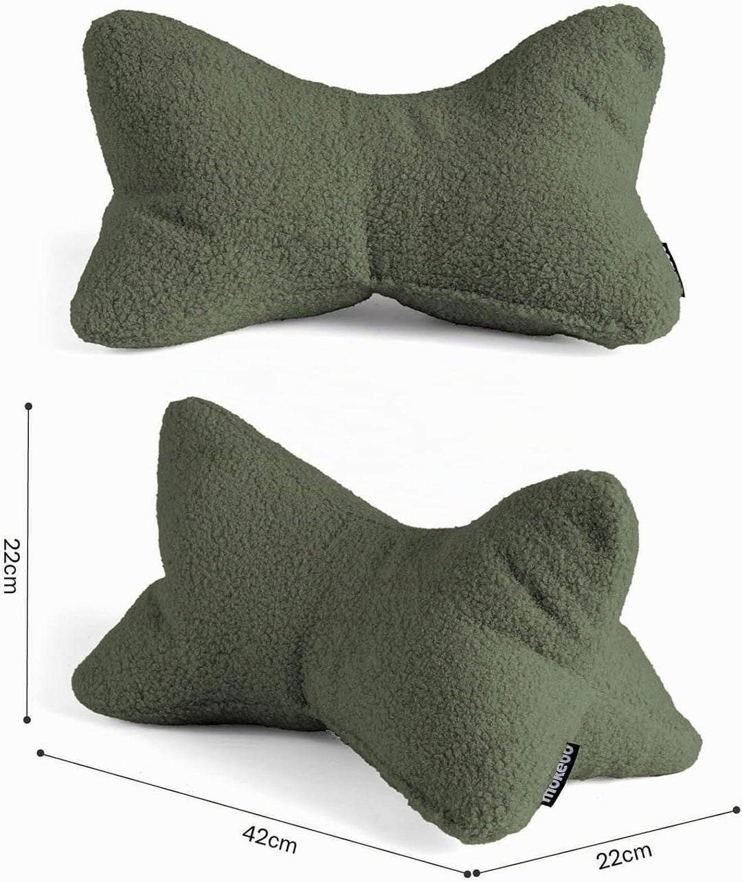 mokebo Lesekissen aus weichen Bouclé-Stoff &