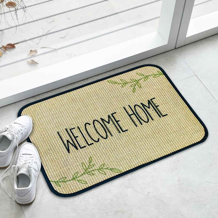 WohnDirect Eco-Sisal Fussmatte 40x60 - Fussmatte 100% Sisal - rutschfeste Türmatte Welcome - Kratzma