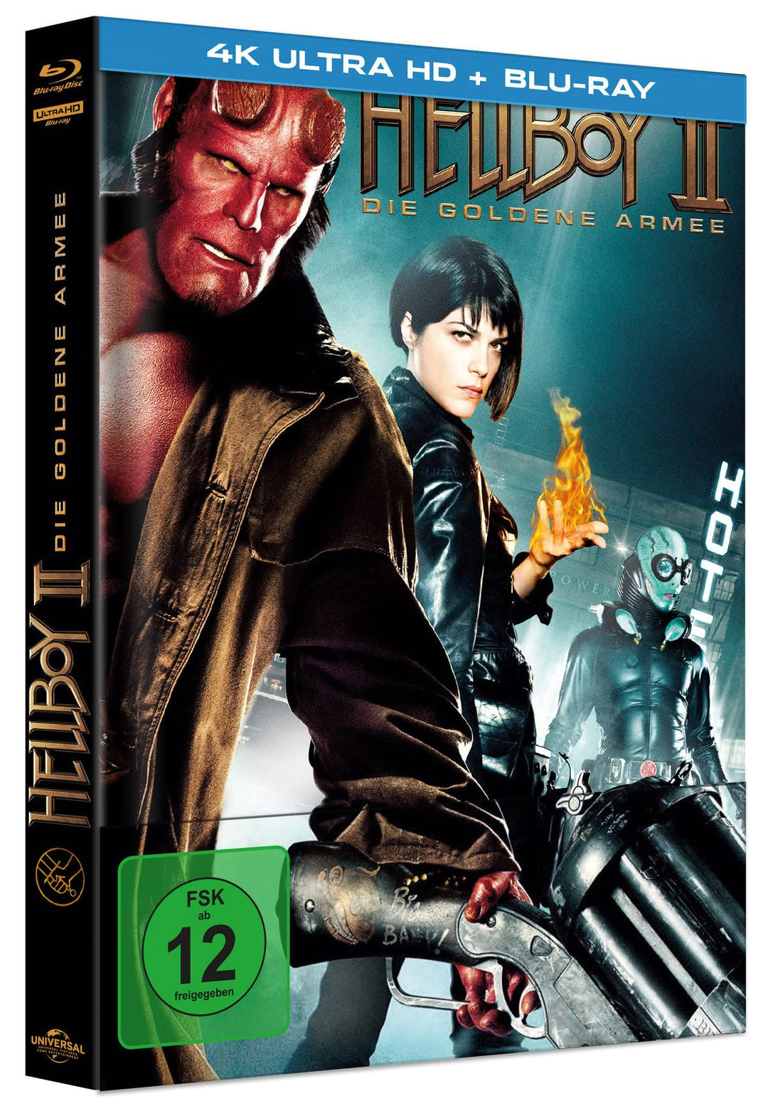 Hellboy II: Die Goldene Armee - Mediabook - Cover B - Limited Edition auf 391 Stück (4K Ultra HD) (+