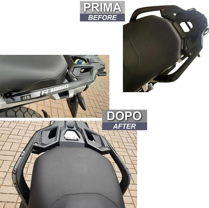 Resin Bike Aufkleber für Motorrad Kompatibel mit BMW R 1250 GS Triple Black 2021. Griffschutz für de
