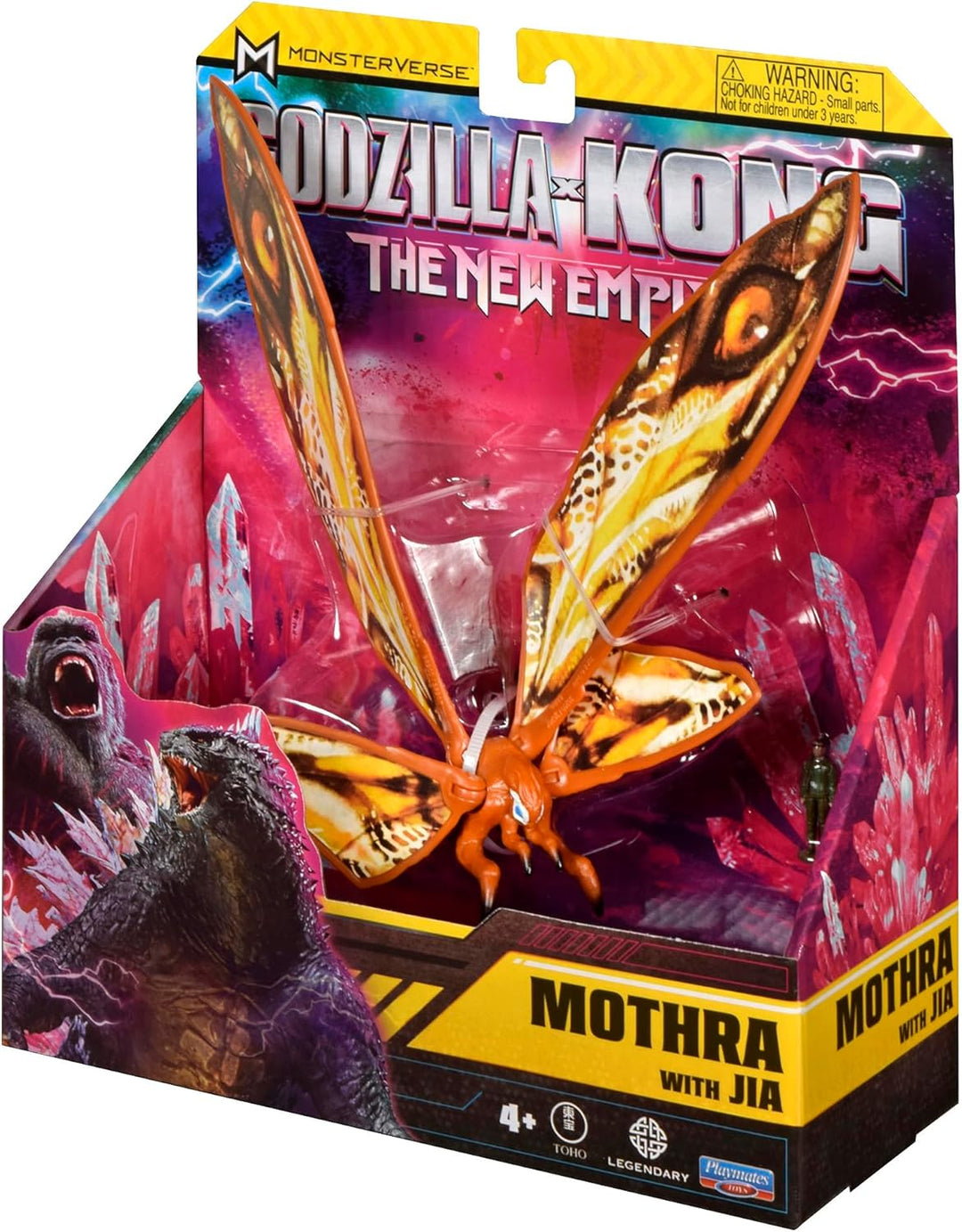 MonsterVerse Godzilla x Kong: Das Neue Imperium, 15 cm grosse Mothra-Actionfigur, ikonische Sammlerf