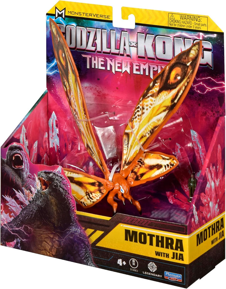 MonsterVerse Godzilla x Kong: Das Neue Imperium, 15 cm grosse Mothra-Actionfigur, ikonische Sammlerf