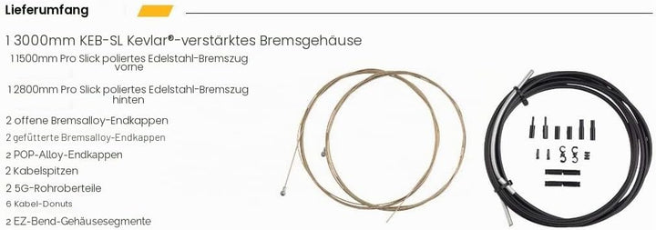 Jagwire Bremszugset Road Pro Rot, Rot