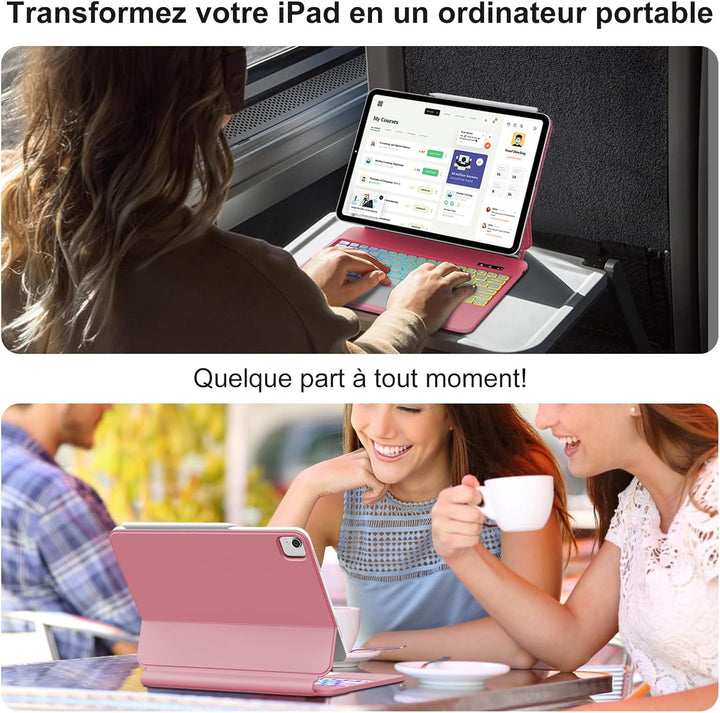 Magic Keyboard für iPad Air 13 Zoll 2026/2025/2024 (M4/M3/M2), iPad Pro 12.9 Zoll (6/5/4/3 Gen), Hül