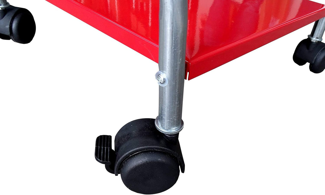 QUICK STAR Müllsackständer mit 4 Rollen 120 Liter Stahlblech Ständer Müllbeutelhalter Müllsackhalter