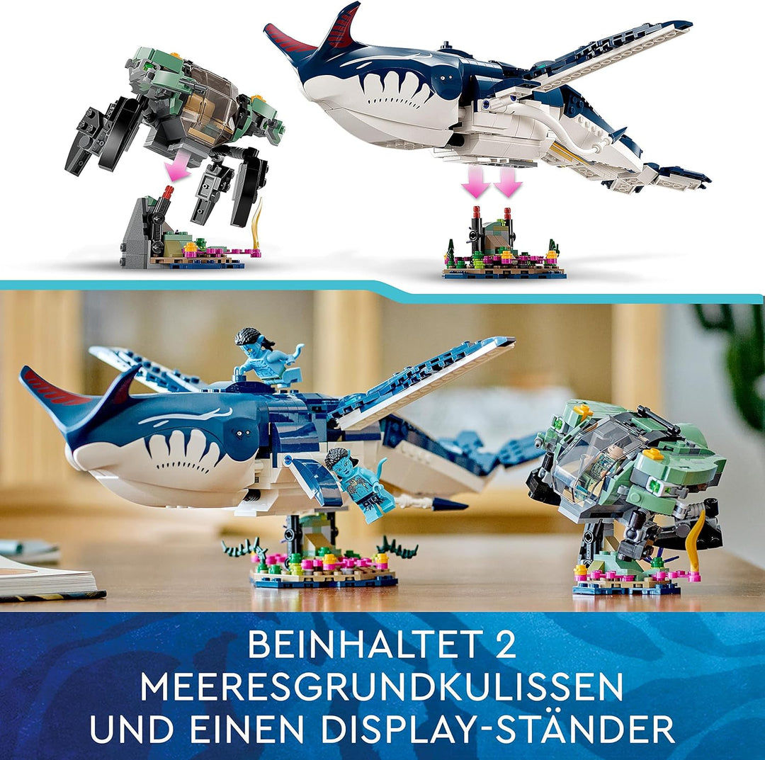 LEGO 75579 Avatar Payakan der Tulkun und Krabbenanzug, The Way of Water Ozean Spielzeug zum Bauen mi