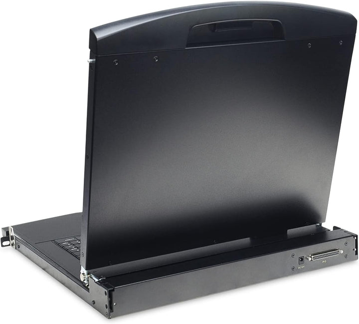 DIGITUS 19" KVM Konsole mit 19" TFT Display (16:9), DE-Tastatur-Layout, KVM Switch mit 16 VGA Ports,