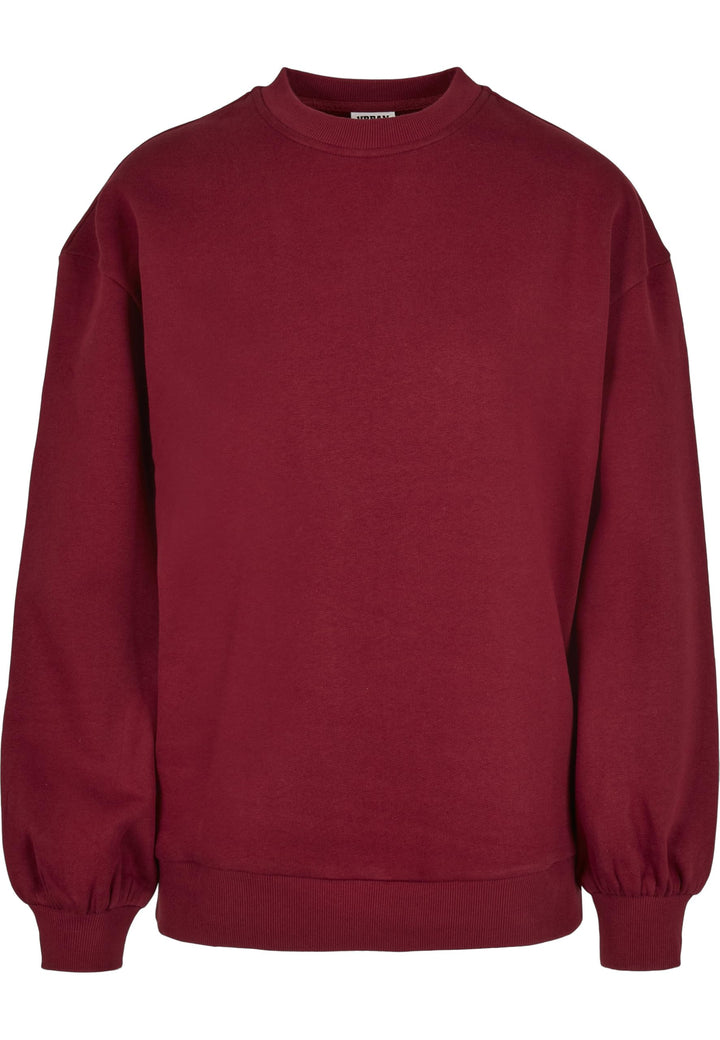 Urban Classics Damen Ladies Organic Oversized Crew L Grosse Grössen Burgundy, L Grosse Grössen Burgu