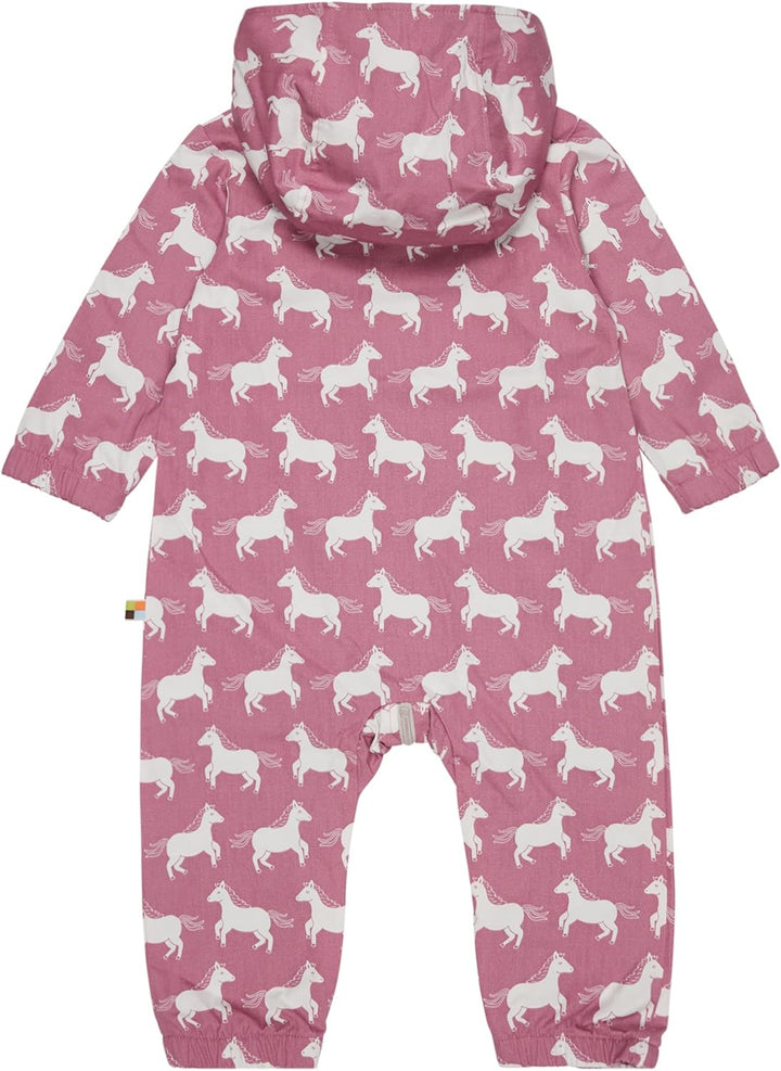 loud + proud Baby-Mädchen Wasserabweisend, GOTS Zertifiziert Overall 62-68 Grape, 62-68 Grape