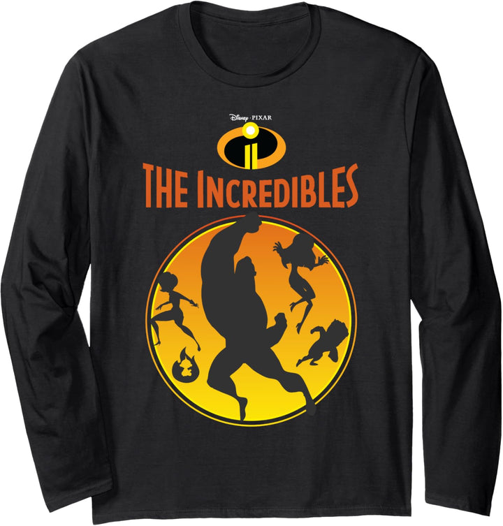 Disney Pixar Incredibles 2 Familien-Silhouette Langarmshirt