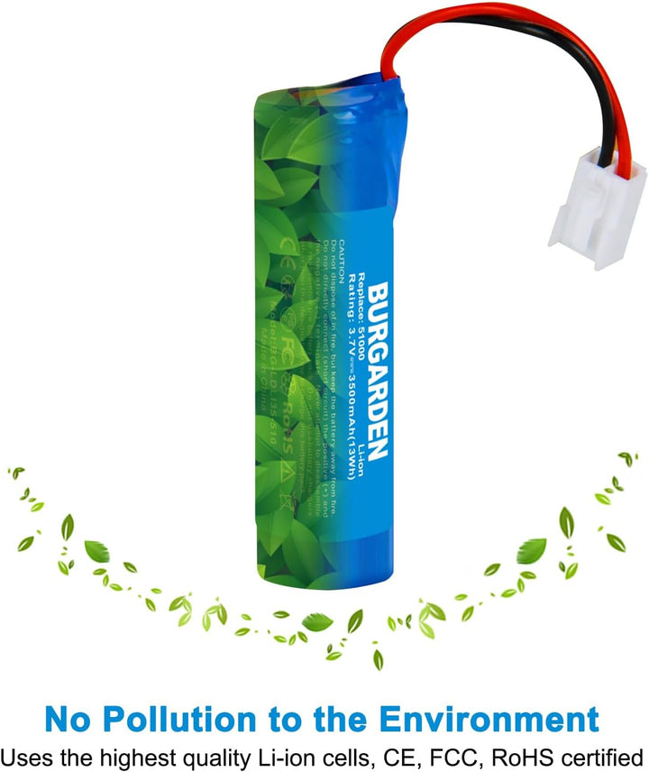 3.7V 3500mAh Li-ion Akku für Fenster-Reiniger, Ersatzakku Leifheit Dry&amp;Clean 51000, 51002, 51113, 51