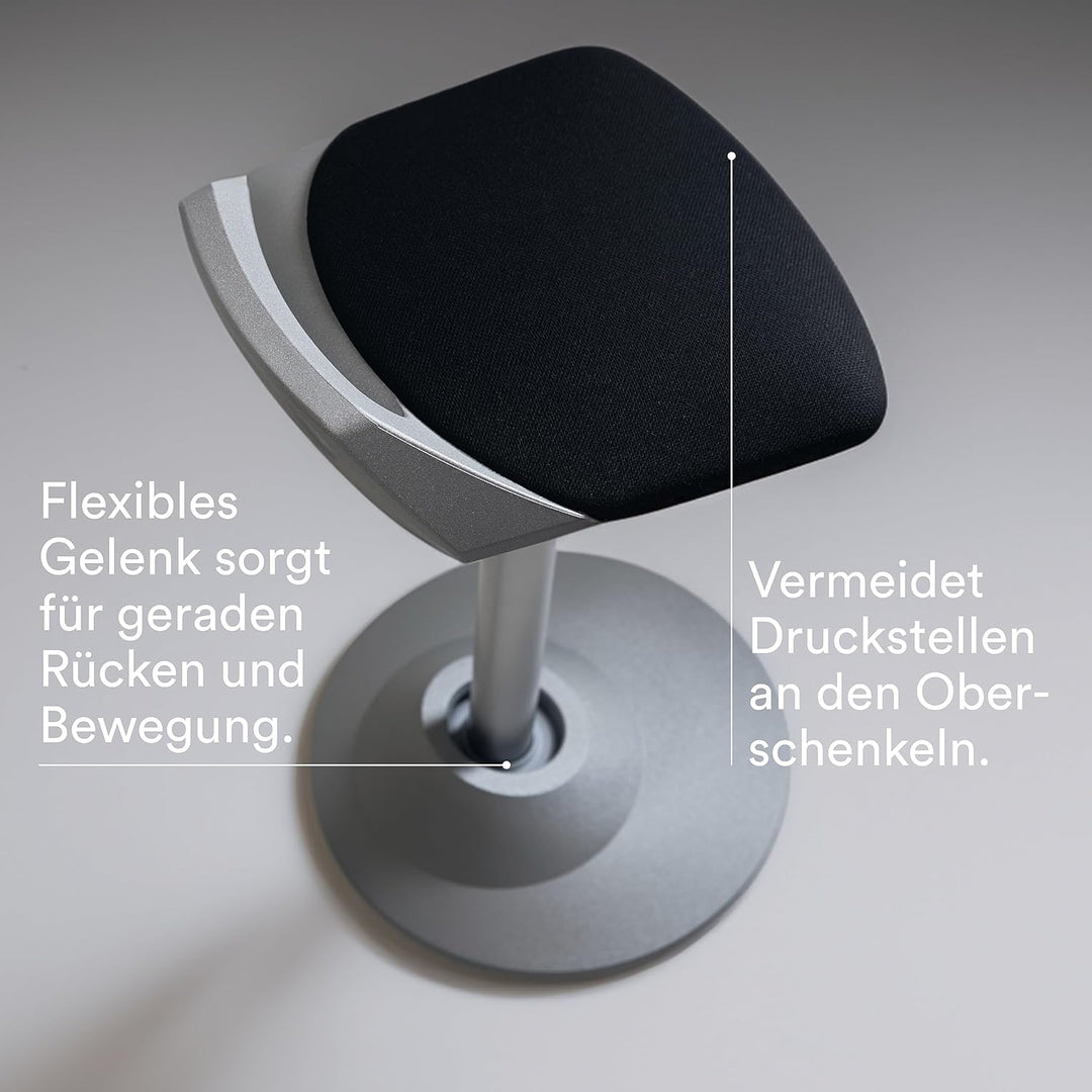 aeris Muvman Stehhocker – ergonomische Stehhilfe – Stehsitz für gesundes und aktives Sitzen und Steh