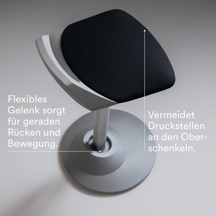 aeris Muvman Stehhocker – ergonomische Stehhilfe – Stehsitz für gesundes und aktives Sitzen und Steh