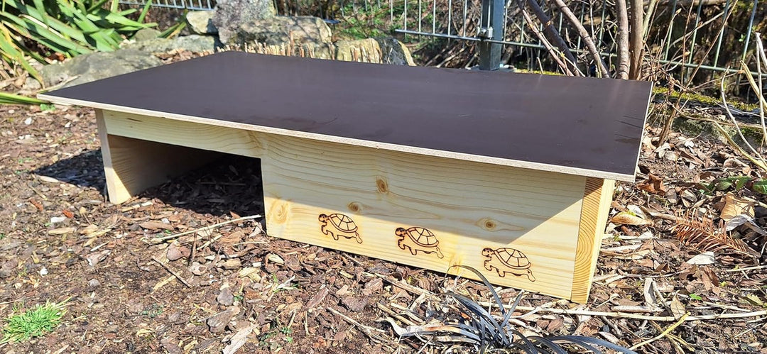 Premium Schildkrötenhaus aus 20mm Vollholz (SH14) - Schildkrötenhaus Schildkrötengehege Schildkröte
