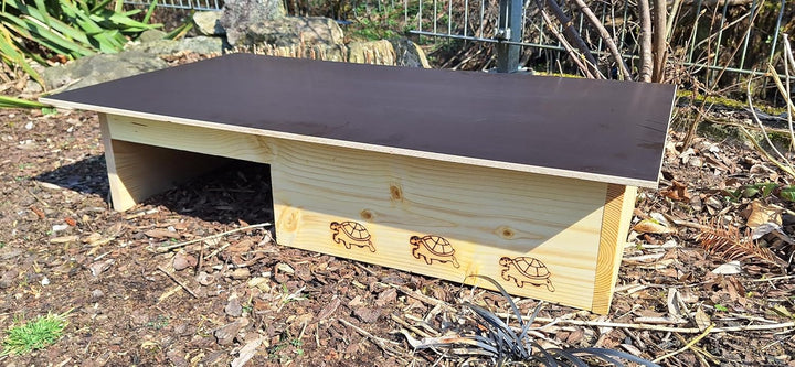 Premium Schildkrötenhaus aus 20mm Vollholz (SH14) - Schildkrötenhaus Schildkrötengehege Schildkröte