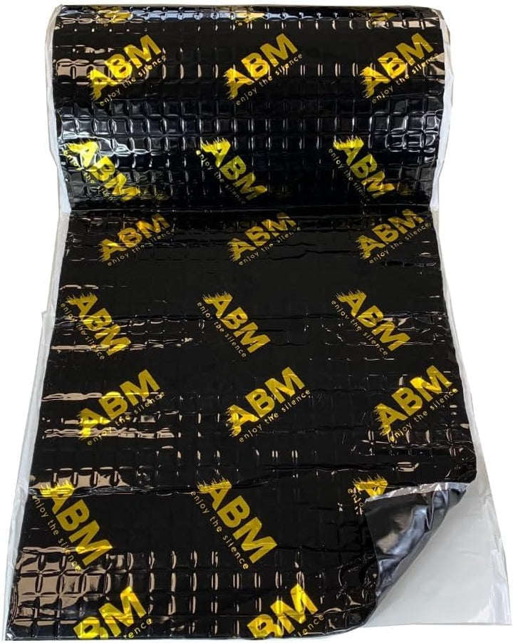 ABM Alubutyl BLACK 2.0 mm x 40 cm x 5 Meter = 2 m² Selbstklebende Alubutyl Anti Dröhn Dämmmatte, Aut