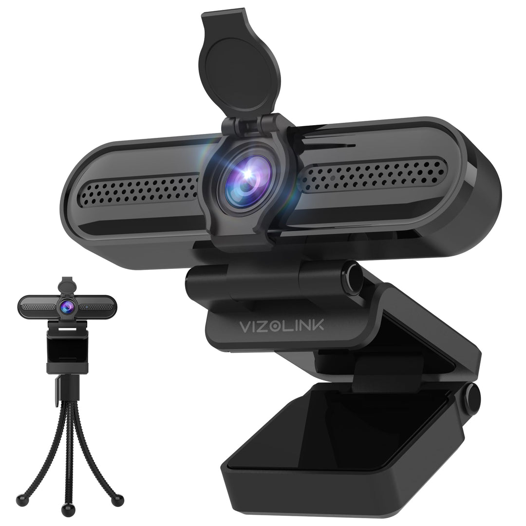 W4DS PRO Webcam 4K für PC, 30FPS Ultra HD, Kamera PC mit Autofokus und Rauschunterdrückung, 78°FOV,