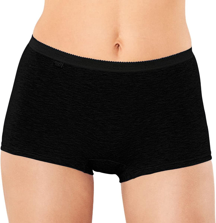 Sloggi Damen Basic+ Short Panty 38 3x Schwarz (Black 0004), 38 3x Schwarz (Black 0004)