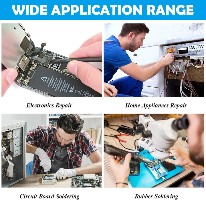 700W Heissluft Lötstation, 858D Hot Air Rework Station mit LED Display und 3 Düsen, 2-in-1 Entlötsta