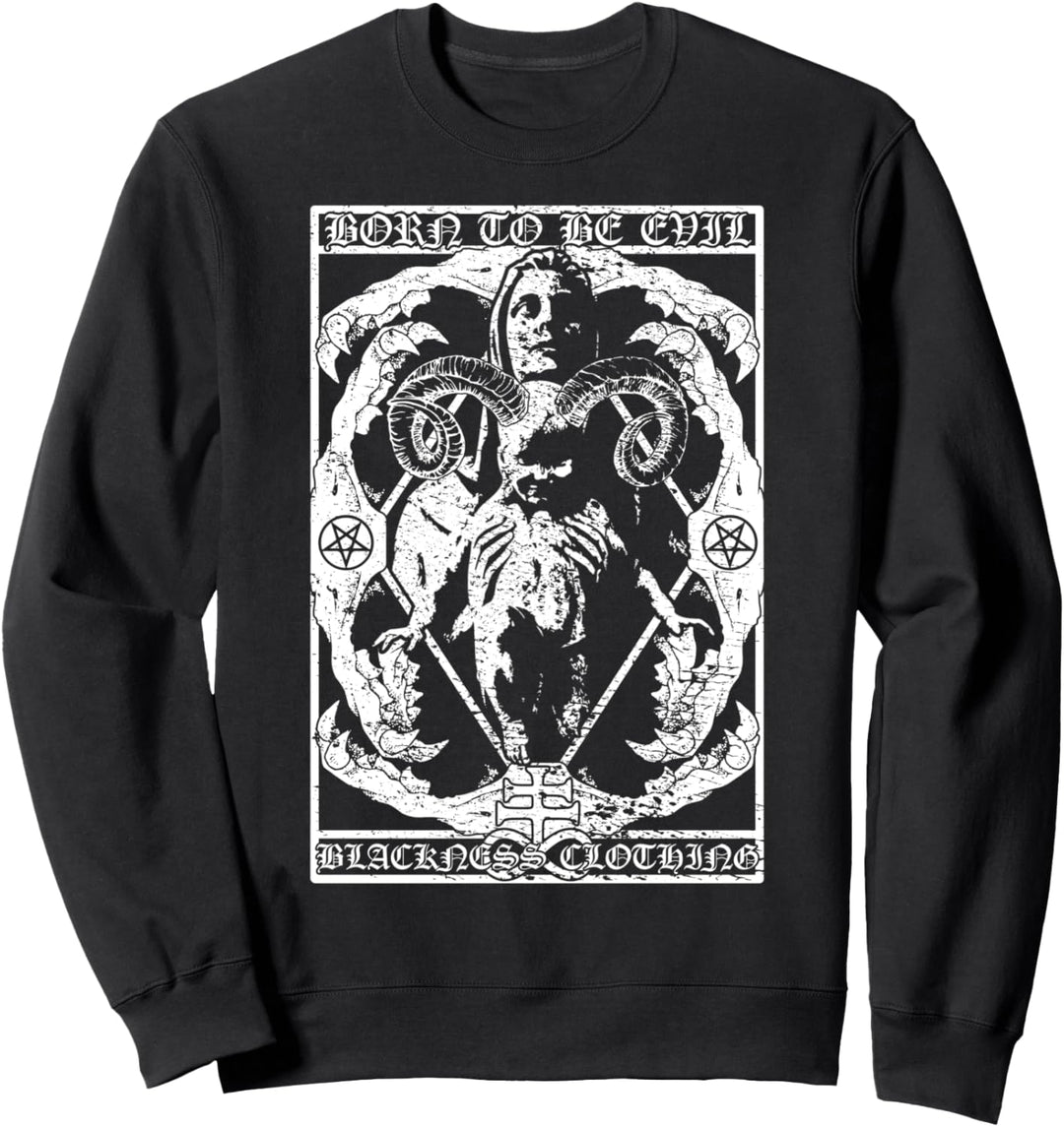 Baphomet - Tarot Satan Luzifer 666 Pentagramm Evil Sweatshirt