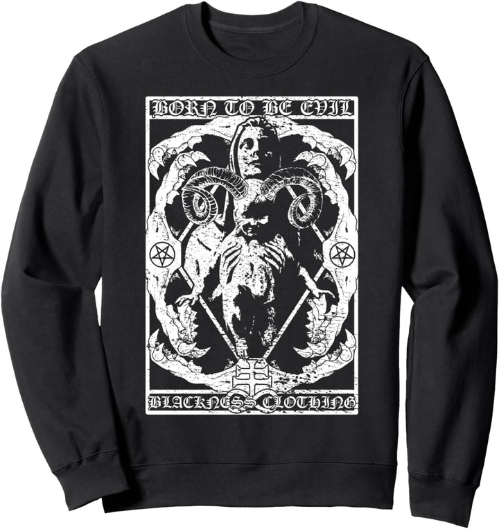 Baphomet - Tarot Satan Luzifer 666 Pentagramm Evil Sweatshirt