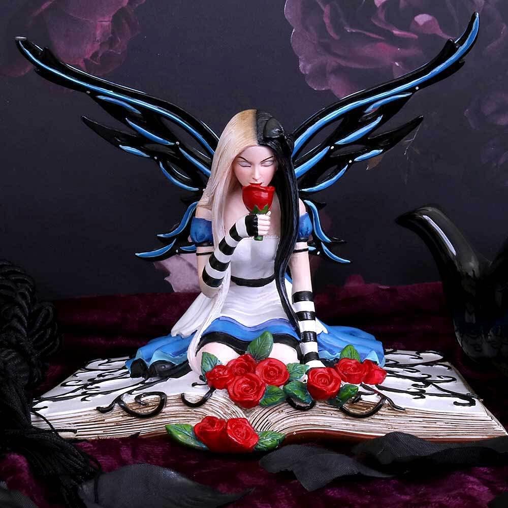 Nemesis Now B3316J7 Alice 19 cm Figur, Harz, Blau, Einheitsgrösse