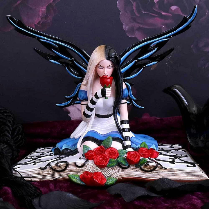 Nemesis Now B3316J7 Alice 19 cm Figur, Harz, Blau, Einheitsgrösse