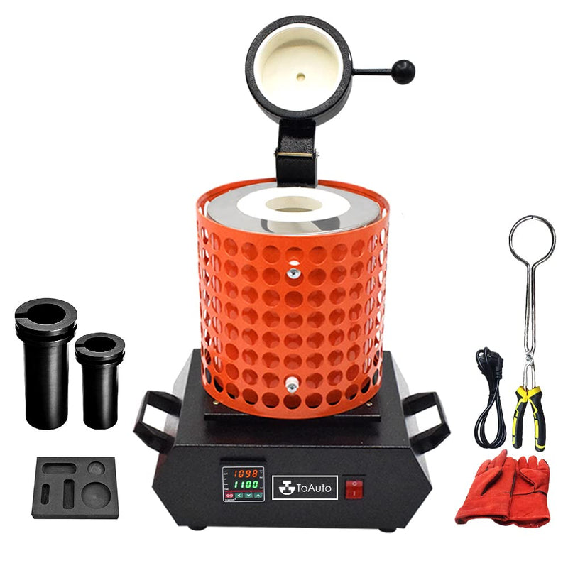 FASTTOBUY 3kg Digitale Schmelzofen 1100°C /2012°F, Automatischer Schmelzofen für Metall, Elektrische