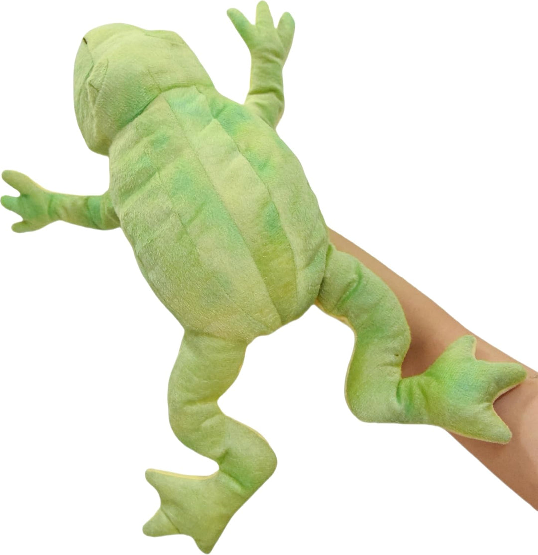 Lilizzhoumax Frosch Handpuppe Kuscheltier Simuliertes Tier Frosch Handpuppe aus Plüsch Kawaii Niedli